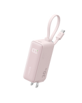 Anker Power Bank (30W, 5k, Fusion, Built-In USB-C Cable) V7 Pink