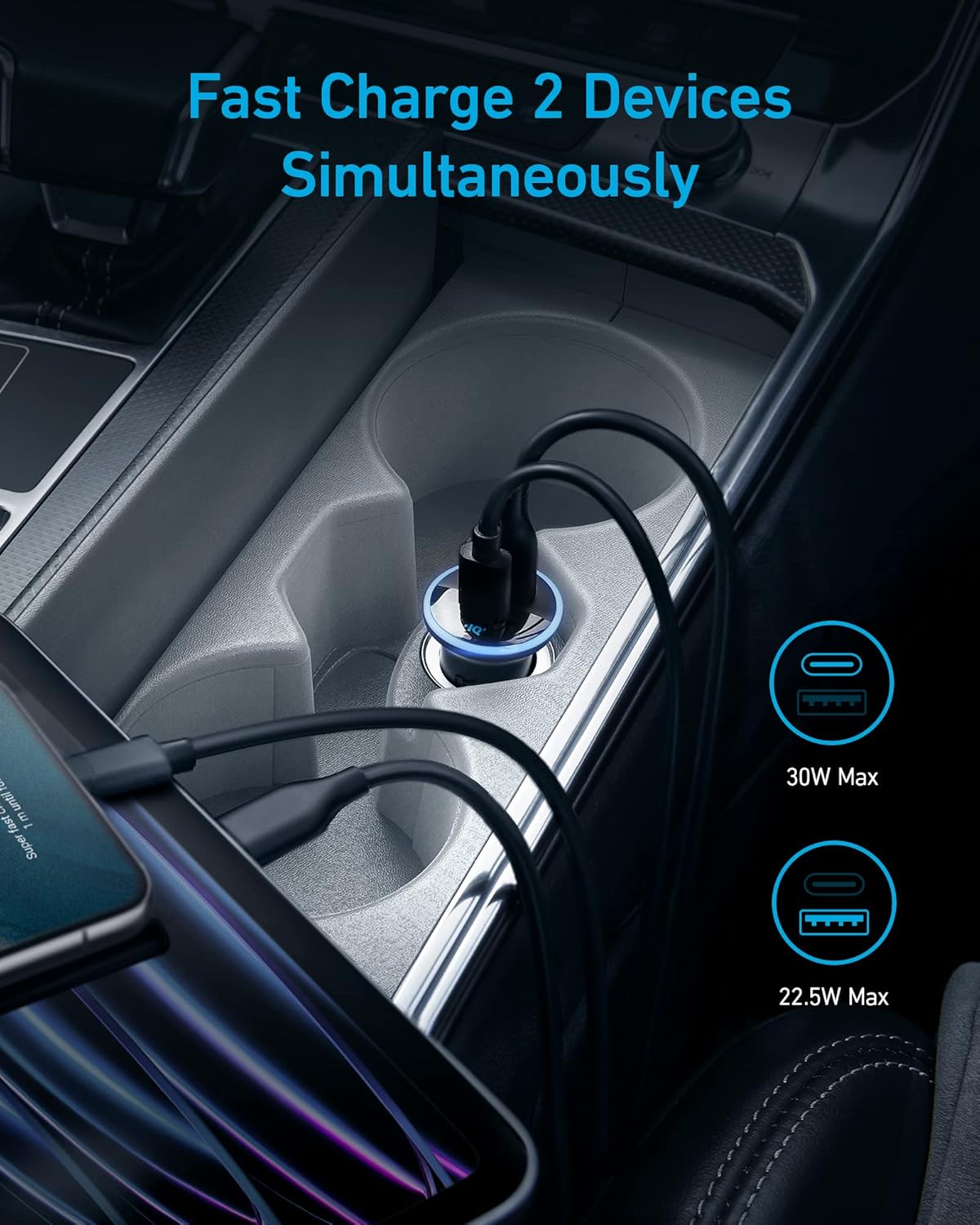 Anker 323 Car Charger (52.5W)