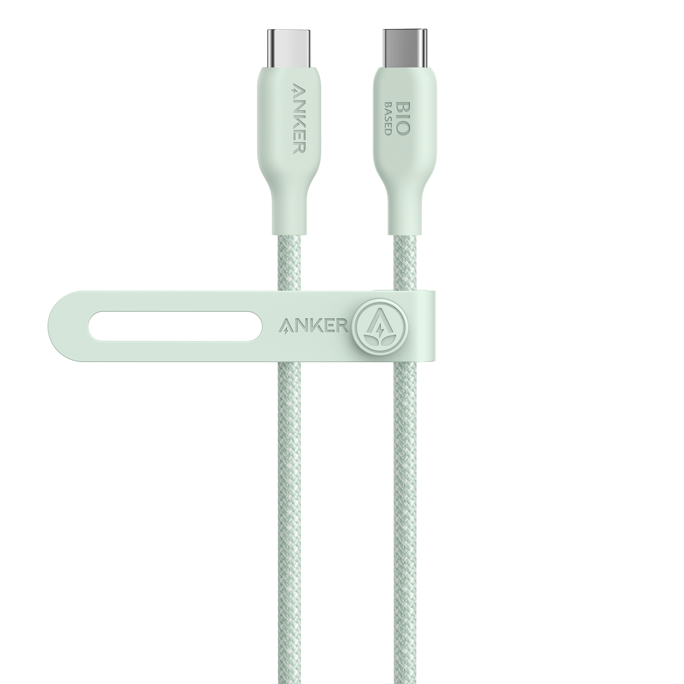 Anker 543 USB-C to USB-C Cable (Bio-Braided) A1 3 ft / Buds Green