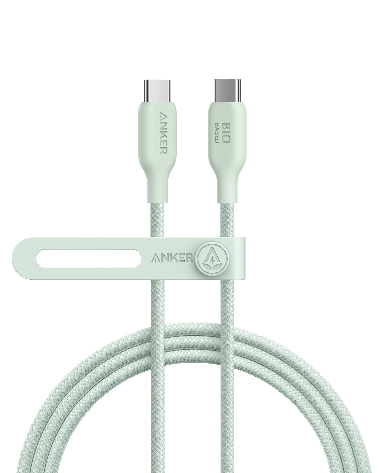 Anker 543 USB-C to USB-C Cable (Bio-Braided) A1 6 ft / Buds Green