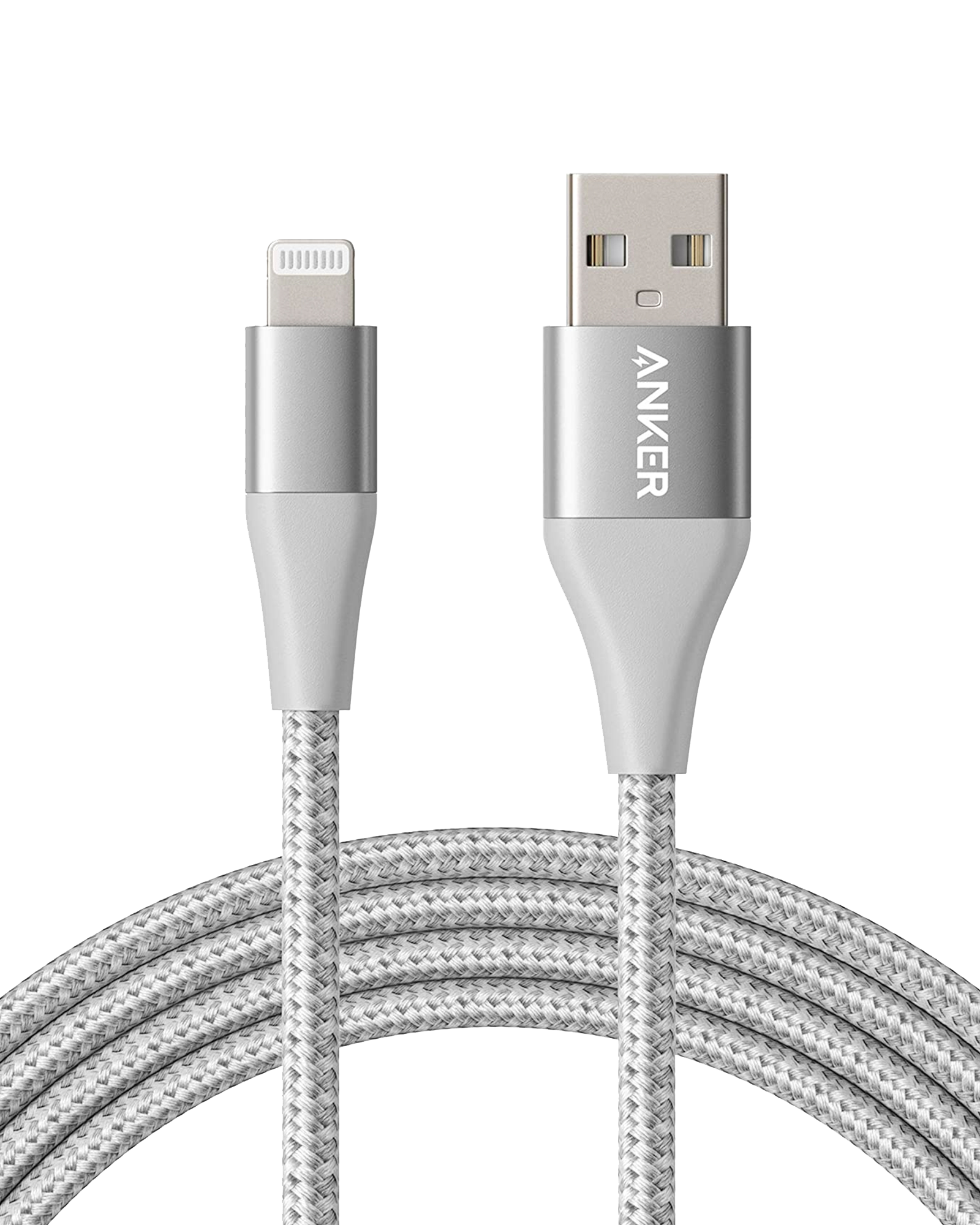 Anker 551 USB-A to Lightning Cable (3 ft / 6 ft / 10 ft) O7 Silver / 6ft