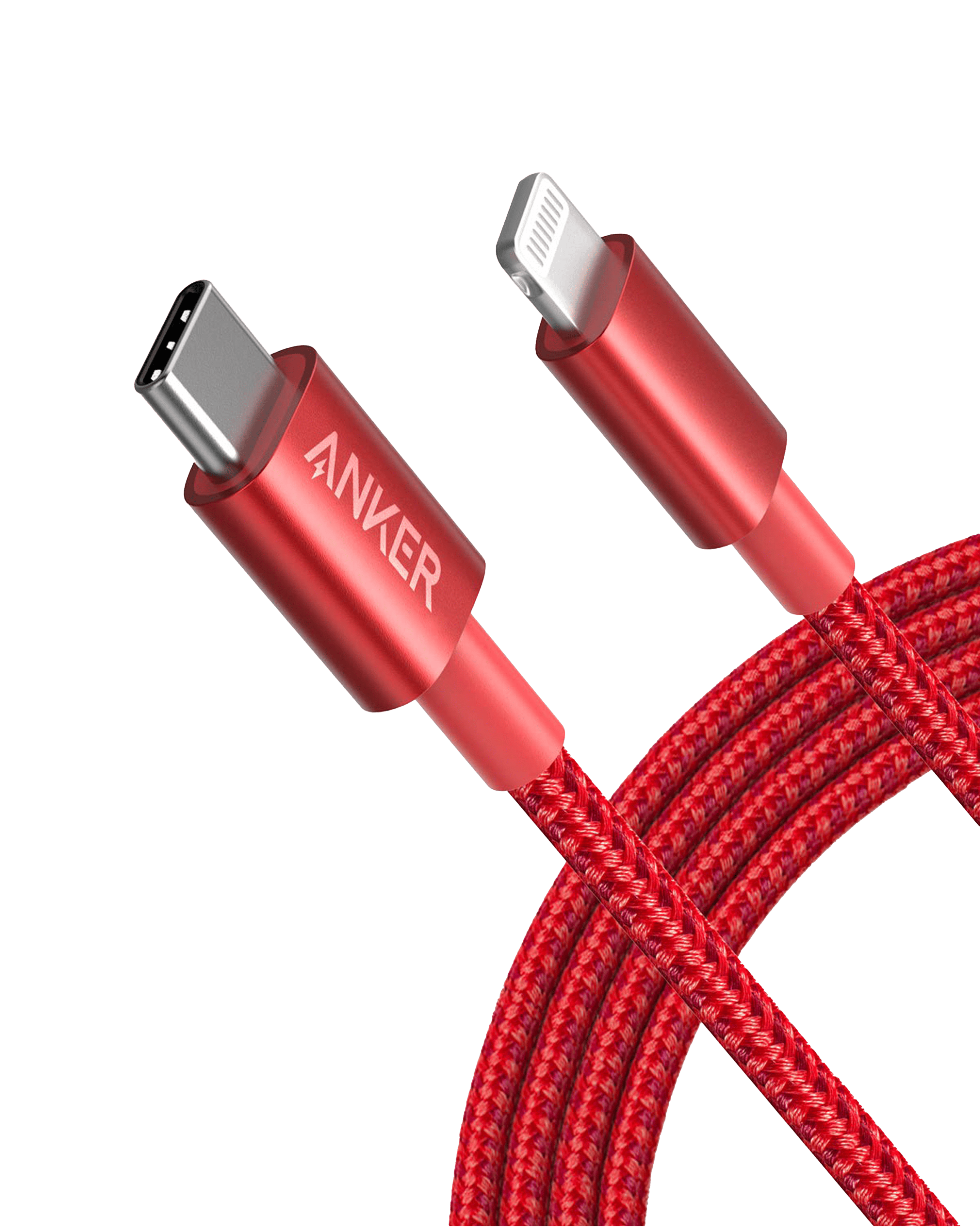 Anker 331 USB-C to Lightning Cable W4 Red / 6ft