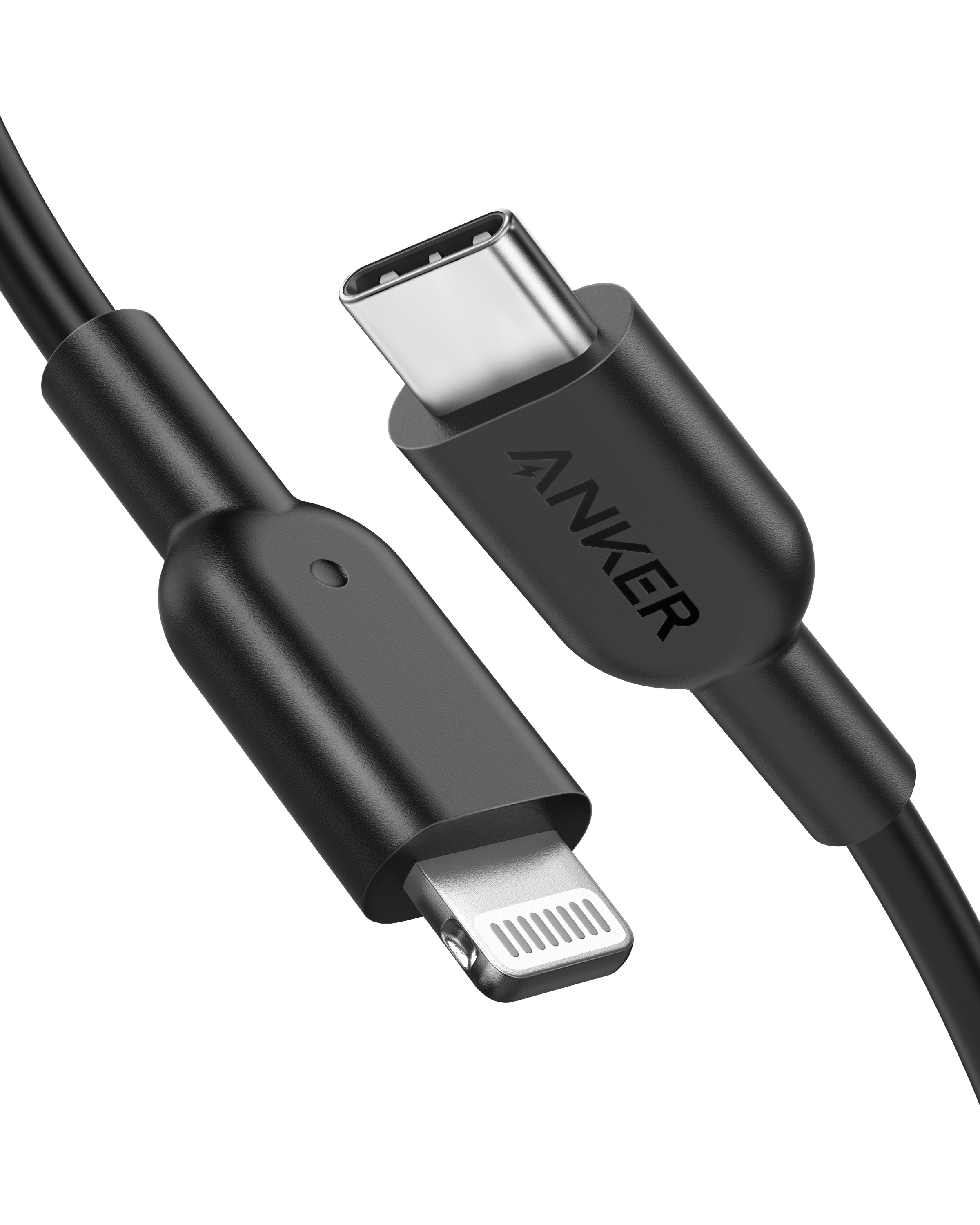 Anker 321 USB-C to Lightning Cable (3 ft / 6 ft / 10 ft) H7 Black / 3ft