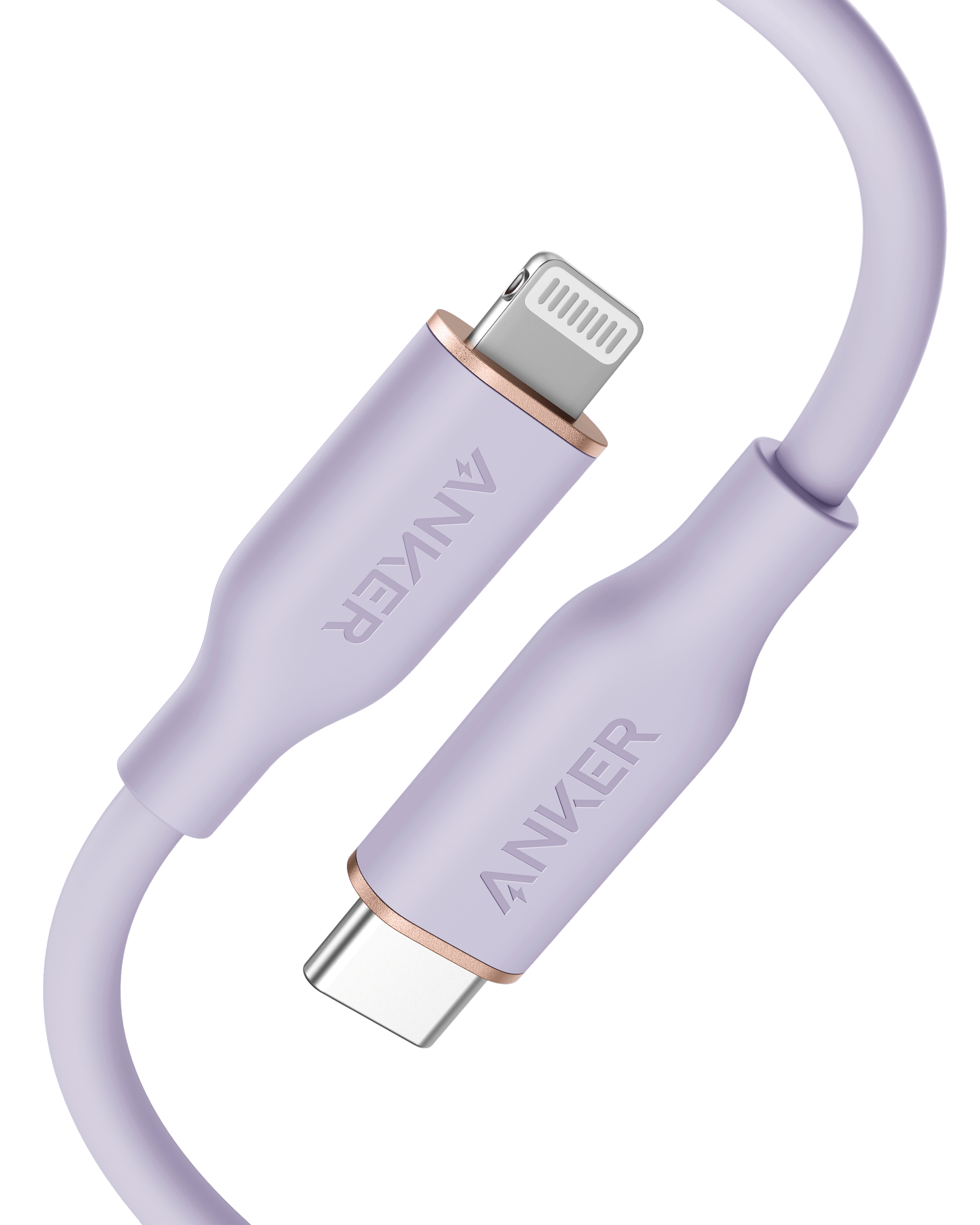 Anker 641 USB-C to Lightning Cable (Flow, Silicone) A2 3ft / Lilac Purple
