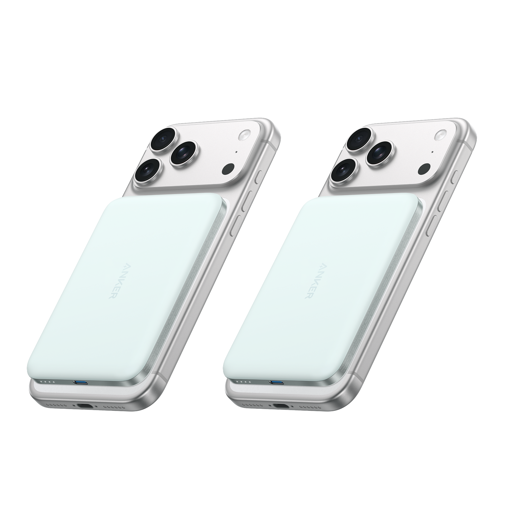 Anker Nano Power Bank (5K, MagGo, Slim), 2-pack