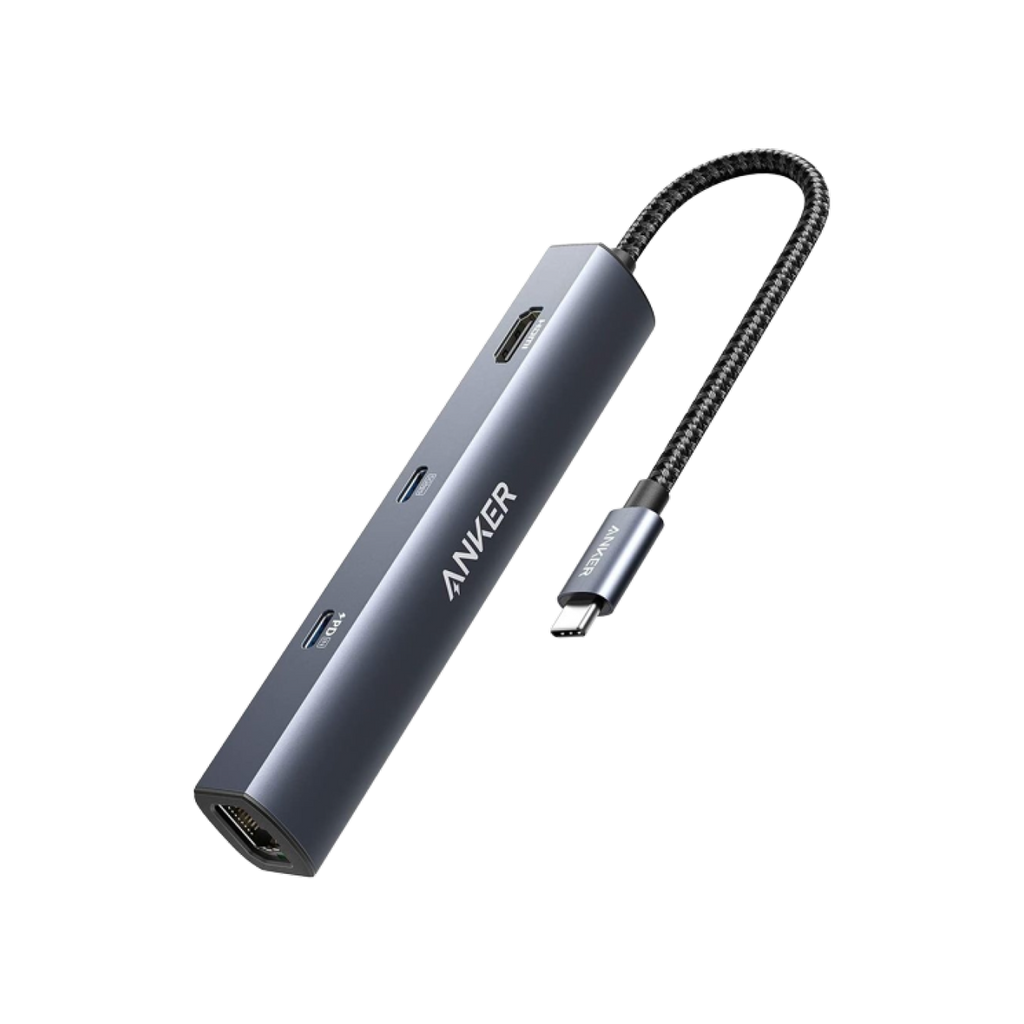 Anker USB-C hub with multiple ports for connectivity