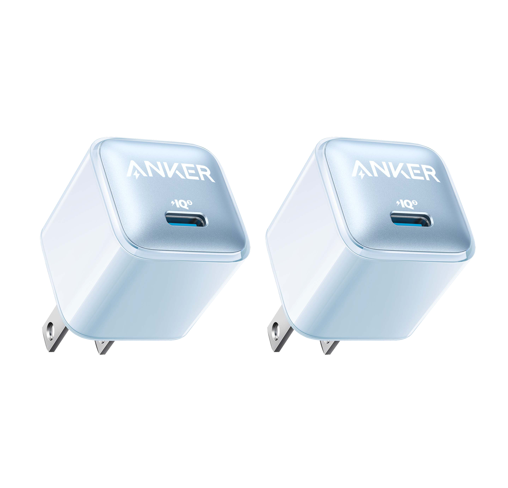 Anker Nano Pro Charger (20W) 2-Pack Y6 Glacier Blue