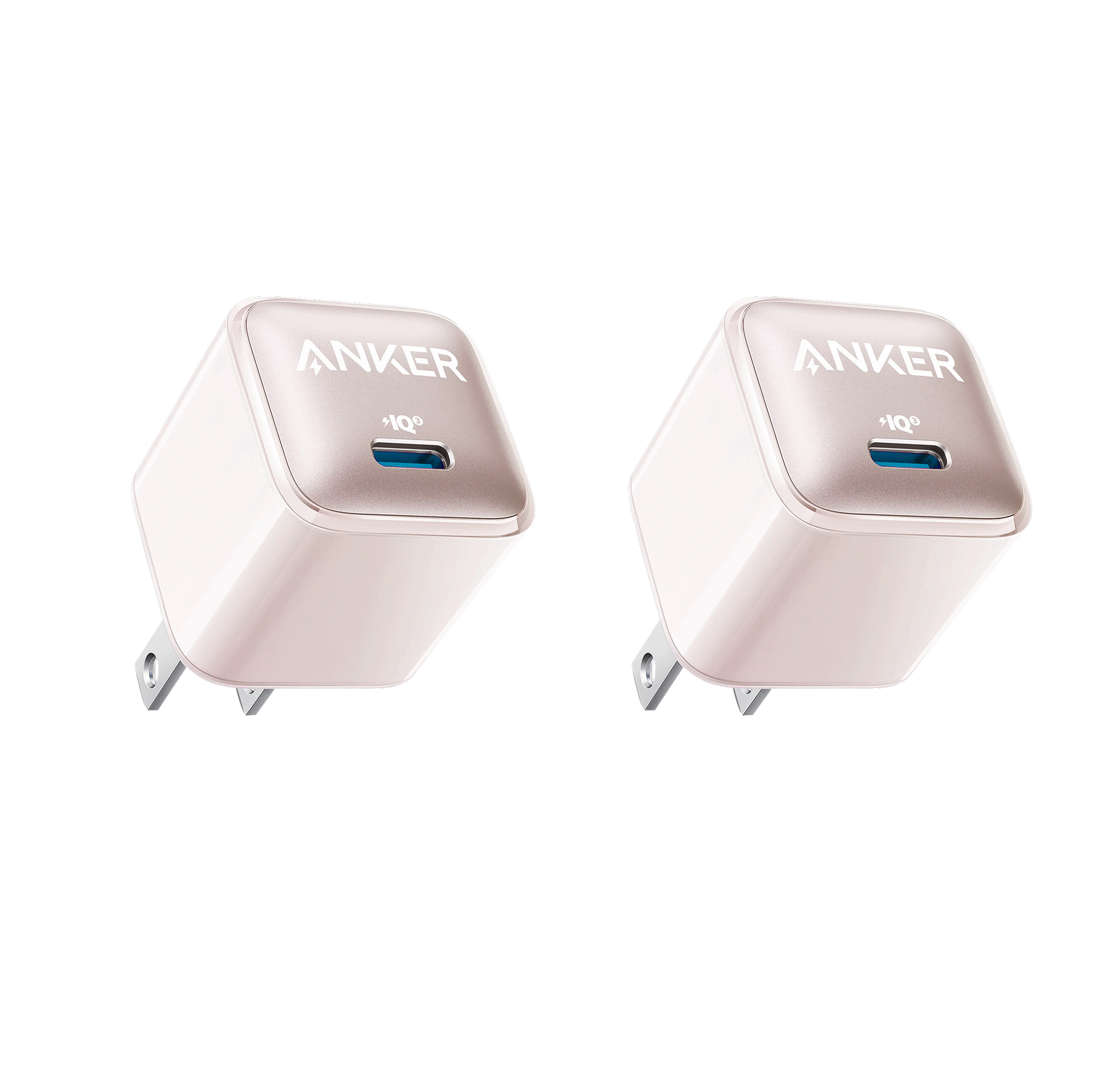 Anker Nano Pro Charger (20W) 2-Pack Y6 Powder Pink