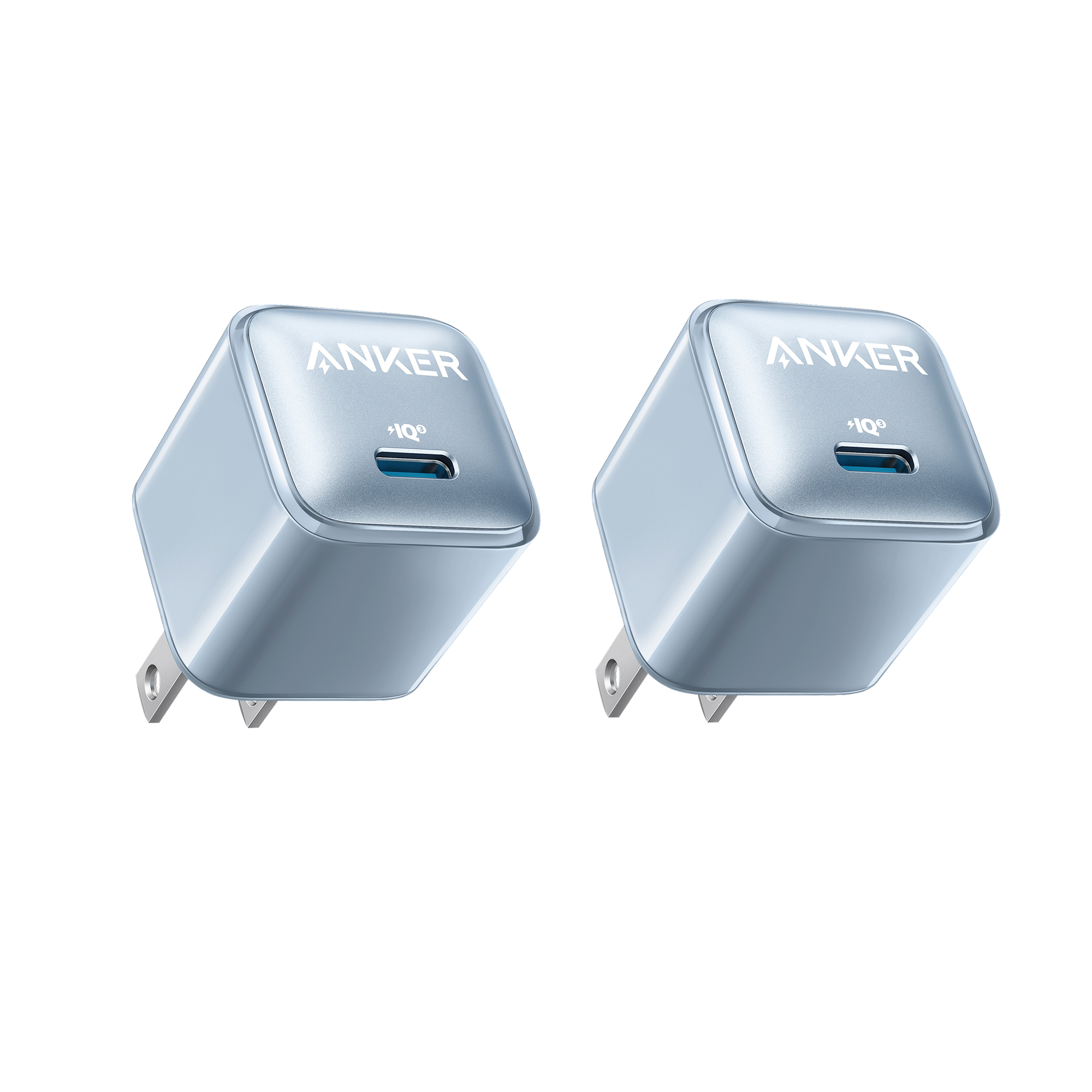 Anker Nano Pro Charger (20W) 2-Pack Y6 Misty Blue